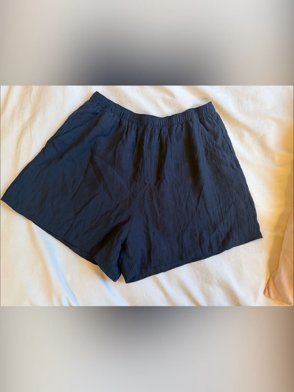 Abercrombie & Fitch Black Elastic-Waist Shorts